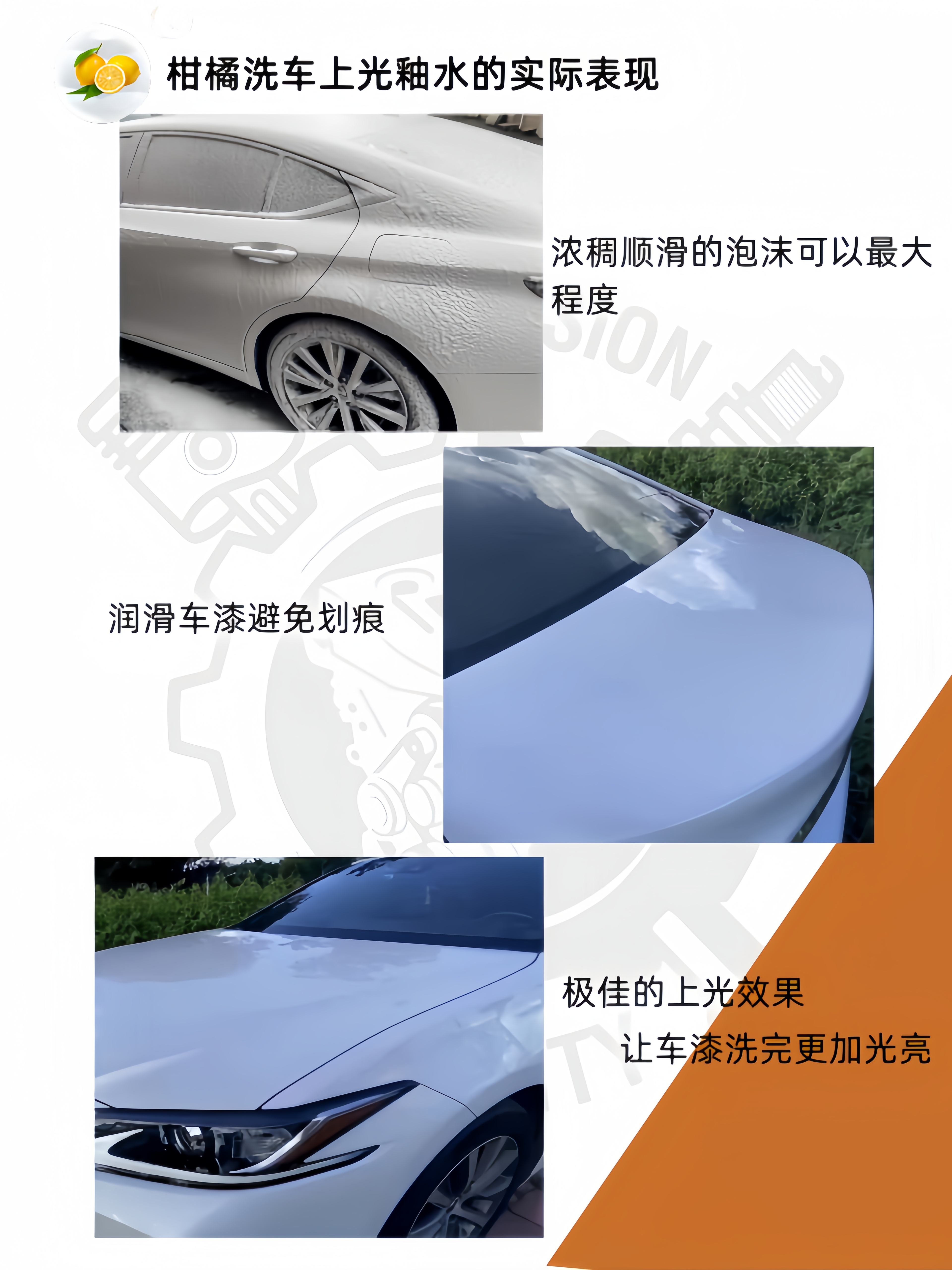 20L柑橘洗车上光釉水高浓缩去污上光二合一洗车液 工厂直供 OEM/ODM